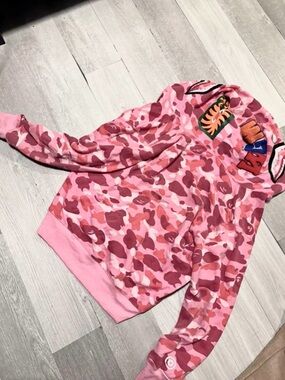 BAPE Pink Camo Shark Full
Zip Hoodie